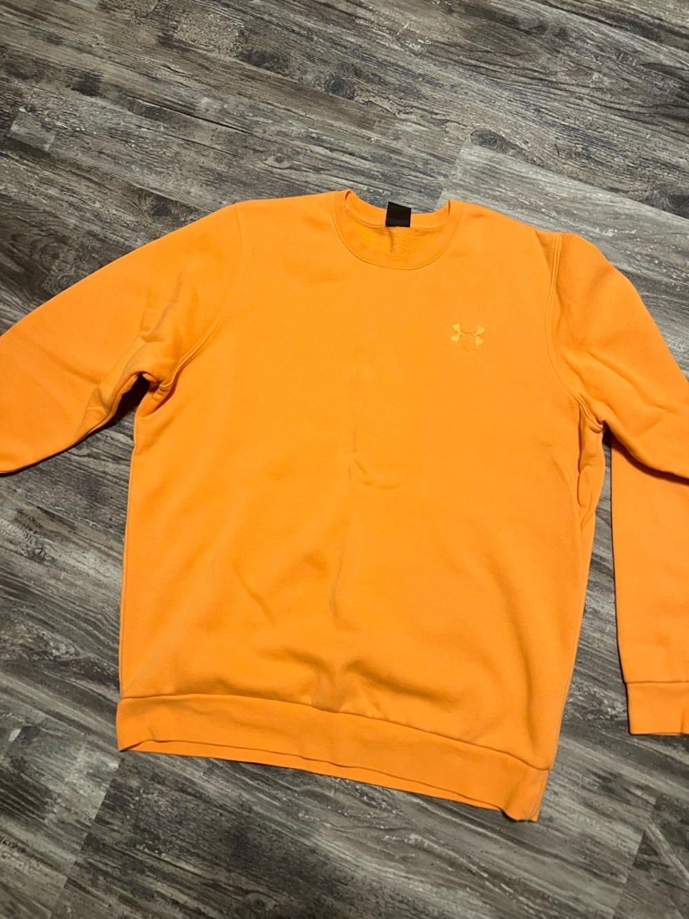 Under Armour Men’s Bright Orange Crewneck Sweatshirt